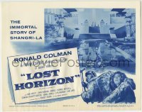 3z176 LOST HORIZON TC R1956 Frank Capra classic starring Ronald Colman & pretty Jane Wyatt!