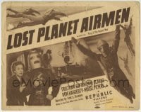 3z177 LOST PLANET AIRMEN TC 1951 Tristram Coffin in costume as King of the Rocket Men, Mae Clarke!