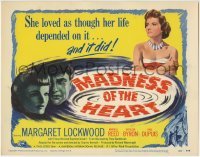 3z181 MADNESS OF THE HEART TC 1950 Margaret Lockwood loved as though her life depended on it!