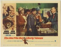 3z703 MAN WHO SHOT LIBERTY VALANCE LC #5 1962 Devine, O'Brien, Murray & more at statehood meeting!