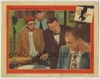 3z704 MAN WITH THE GOLDEN ARM LC #7 1956 Frank Sinatra, Arnold Stang, Emile Meyer, Saul Bass art!