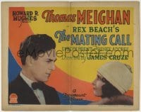 3z190 MATING CALL TC 1928 early Howard Hughes, Thomas Meighan & Evelyn Brent, Rex Beach story!