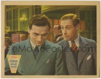 3z709 MEN ARE NOT GODS LC 1937 great close up of young Rex Harrison staring at Sebastian Shaw!