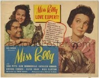 3z195 MISS POLLY TC 1941 love expert Zazu Pitts, Silm Summerville, love & laughter are in the air!