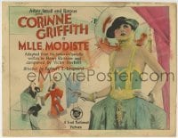 3z199 MLLE. MODISTE TC 1926 great close up of French Corinne Griffith with cigarette holder, rare!