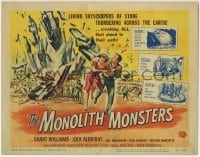 3z203 MONOLITH MONSTERS TC 1957 Reynold Brown art of the living mammoth skyscrapers of stone!