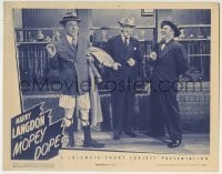 3z723 MOPEY DOPE LC 1944 two men laugh at Harry Langdon. who isn't wearing any pants!