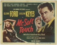 3z209 MR. SOFT TOUCH TC 1949 gambler Glenn Ford blows on his dice, sexy Evelyn Keyes!