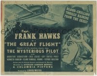 3z213 MYSTERIOUS PILOT chapter 9 TC 1937 Captain Frank Hawks, real life aviation hero, Great Flight!
