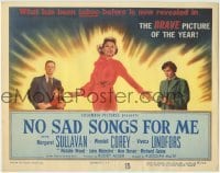 3z220 NO SAD SONGS FOR ME TC 1950 young Natalie Wood, Margaret Sullavan & Wendell Corey!
