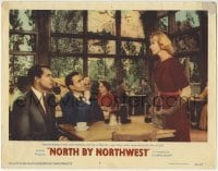 3z743 NORTH BY NORTHWEST LC #7 1959 Mt. Rushmore tourists Cary Grant, James Mason & Eva Marie Saint