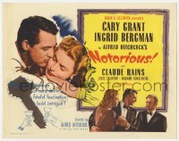 3z222 NOTORIOUS TC R1954 Cary Grant, Ingrid Bergman, Claude Rains, Alfred Hitchcock classic!