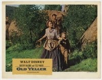 3z754 OLD YELLER LC R1965 Dorothy McGuire, Tommy Kirk, Kevin Corcoran, Disney classic!