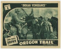 3z769 OREGON TRAIL chapter 6 LC 1939 Fuzzy Knight on horse, western serial, Indian Vengeance!