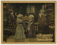 3z771 ORPHANS OF THE STORM LC 1921 D.W. Griffith historical classic, mother watches her daughters!