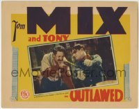 3z773 OUTLAWED LC 1929 there's a thousand to one chance a bullet will break Tom Mix's handcuffs!