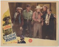 3z775 OVERLAND RIDERS LC #5 1946 Buster Crabbe, Fuzzy St. John & sheriff pointing gun at Whitaker!