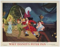 3z787 PETER PAN LC 1953 Disney classic, great cartoon image of him duelling with Captain Hook!