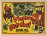3z243 PIONEER MARSHAL TC 1949 great images of cowboy Monte Hale saving the day!