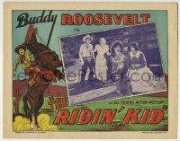3z810 RIDIN' KID LC 1931 cowboy Buddy Roosevelet in an All Talking Action Western!