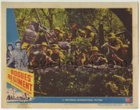 3z818 ROGUES' REGIMENT LC #6 1948 Dick Powell & soldiers with guns & pith helmets in jungle!