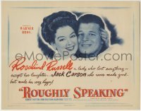 3z264 ROUGHLY SPEAKING TC 1945 feminist Rosalind Russell has happiness w/ 2nd husband Jack Carson!