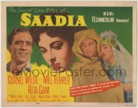 3z265 SAADIA TC 1954 Arab Cornel Wilde, Mel Ferrer & Rita Gam in hot-blooded Morocco!