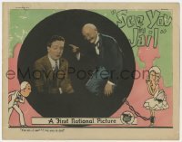 3z838 SEE YOU IN JAIL LC 1927 Jack Mulhall goes to jail in place of a rich man, cool border art!