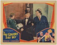 3z843 SHE COULDN'T SAY NO LC 1930 Winnie Lightner with Chester Morris in tuxedo & top hat!