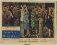 3z855 SINCE YOU WENT AWAY LC 1944 Joseph Cotten in dress uniform dancing with Claudette Colbert!