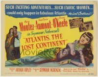 3z281 SIREN OF ATLANTIS TC 1947 art of sexy Maria Montez in Atlantis The Lost Continent!