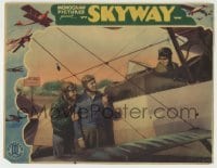 3z857 SKYWAY LC 1933 great image of pilot Ray Walker with two other guys by airplane, rare!