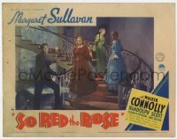 3z863 SO RED THE ROSE LC 1935 Margaret Sullavan, Dickie Moore & others frightened on stairs!