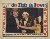 3z865 SO THIS IS LOVE LC 1928 Shirley Mason protects bandaged William Collier Jr., Frank Capra!