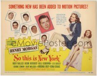 3z283 SO THIS IS NEW YORK TC 1948 Henry Morgan the Madman of Radio, Rudy Vallee, Dona Drake!