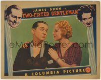 3z943 TWO-FISTED GENTLEMAN LC 1936 great close up of boxer James Dunn & pretty June Clayworth!