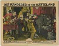 3z958 WANDERER OF THE WASTELAND LC 1924 crowd of people with wounded man, Technicolor, Zane Grey!