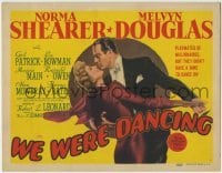 3z337 WE WERE DANCING TC 1942 great artwork of Melvin Douglas & Norma Shearer dancing close!