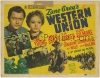 3z339 WESTERN UNION TC 1941 Zane Grey, Fritz Lang, Robert Young, Randolph Scott