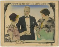 3z967 WHAT FOOLS MEN LC 1925 daughter Shirley Mason asks Lewis Stone who his beautiful friend is!