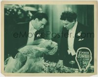 3z974 WHITE ZOMBIE LC R1938 c/u of two guys, and one is holding passed out bride Madge Bellamy!