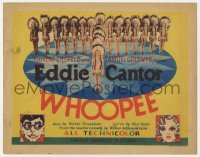 3z342 WHOOPEE TC 1930 art of Eddie Cantor, sexy Native American Indian showgirls, Ziegfeld, rare!