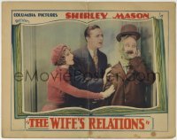 3z978 WIFE'S RELATIONS LC 1928 inventor Gaston Glass, pretty Shirley Mason & cross-eyed Ben Turpin!
