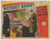 3z985 WITHOUT REGRET LC 1935 three men examine passed out Elissa Landi in fancy bedroom, rare!