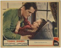 3z996 YOUNG SINNERS LC 1931 Hardie Albright & pretty Dorothy Jordan are young and in love!