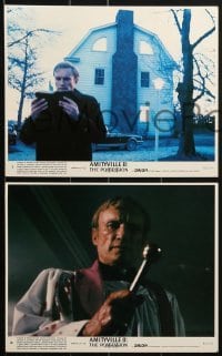 4a044 AMITYVILLE II 8 8x10 mini LCs 1982 Jack Magner & priest James Olson, horror!