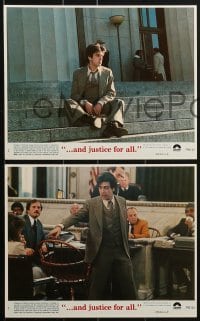 4a045 AND JUSTICE FOR ALL 8 8x10 mini LCs 1979 directed by Norman Jewison, Al Pacino is out of order