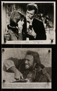 4a531 CLINT EASTWOOD 6 from 7.5x9.5 to 8x10.25 stills 1960s-1980s Josey Wales, Locke, more!