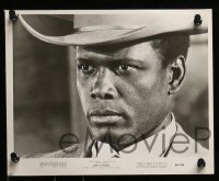 4a809 DUEL AT DIABLO 3 8x10 stills 1966 great images of James Garner and Sidney Poitier!