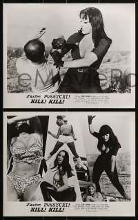 4a709 FASTER, PUSSYCAT! KILL! KILL! 4 8x10 stills 1965 Russ Meyer's best, Satana, Haji, superwomen!